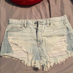 American eagle high rise festival shorts